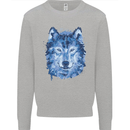 A Polygon Wolf Kids Sweatshirt Jumper Sports Grey