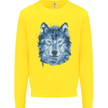 A Polygon Wolf Kids Sweatshirt Jumper Yellow