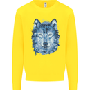 A Polygon Wolf Kids Sweatshirt Jumper Yellow