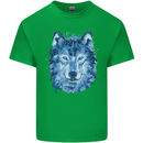 A Polygon Wolf Mens Cotton T-Shirt Tee Top Irish Green