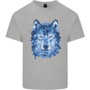 A Polygon Wolf Mens Cotton T-Shirt Tee Top Sports Grey