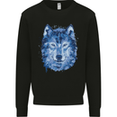 A Polygon Wolf Mens Sweatshirt Jumper Black