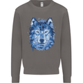 A Polygon Wolf Mens Sweatshirt Jumper Charcoal