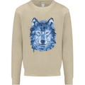 A Polygon Wolf Mens Sweatshirt Jumper Sand