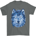 A Polygon Wolf Mens T-Shirt 100% Cotton Charcoal