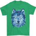 A Polygon Wolf Mens T-Shirt 100% Cotton Irish Green