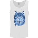 A Polygon Wolf Mens Vest Tank Top White