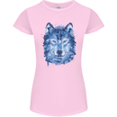 A Polygon Wolf Womens Petite Cut T-Shirt Light Pink