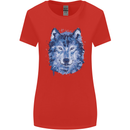 A Polygon Wolf Womens Wider Cut T-Shirt Red