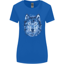 A Polygon Wolf Womens Wider Cut T-Shirt Royal Blue