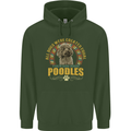 A Poodle Dog Childrens Kids Hoodie Forest Green