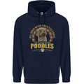 A Poodle Dog Childrens Kids Hoodie Navy Blue