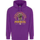 A Poodle Dog Childrens Kids Hoodie Purple