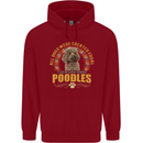 A Poodle Dog Childrens Kids Hoodie Red