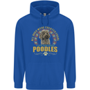 A Poodle Dog Childrens Kids Hoodie Royal Blue