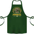 A Poodle Dog Cotton Apron 100% Organic Forest Green
