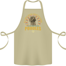 A Poodle Dog Cotton Apron 100% Organic Khaki