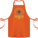 A Poodle Dog Cotton Apron 100% Organic Orange
