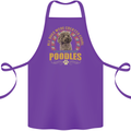 A Poodle Dog Cotton Apron 100% Organic Purple