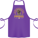 A Poodle Dog Cotton Apron 100% Organic Purple