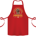 A Poodle Dog Cotton Apron 100% Organic Red