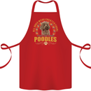 A Poodle Dog Cotton Apron 100% Organic Red