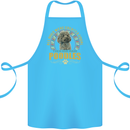 A Poodle Dog Cotton Apron 100% Organic Turquoise