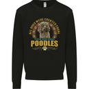 A Poodle Dog Kids Sweatshirt Jumper Black