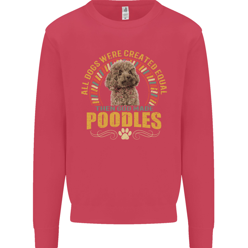 A Poodle Dog Kids Sweatshirt Jumper Heliconia