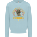 A Poodle Dog Kids Sweatshirt Jumper Light Blue