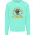 A Poodle Dog Kids Sweatshirt Jumper Peppermint