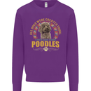A Poodle Dog Kids Sweatshirt Jumper Purple