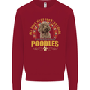 A Poodle Dog Kids Sweatshirt Jumper Red