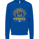 A Poodle Dog Kids Sweatshirt Jumper Royal Blue