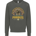 A Poodle Dog Kids Sweatshirt Jumper Storm Grey