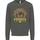 A Poodle Dog Kids Sweatshirt Jumper Storm Grey