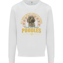 A Poodle Dog Kids Sweatshirt Jumper White