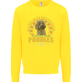 A Poodle Dog Kids Sweatshirt Jumper Yellow