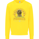 A Poodle Dog Kids Sweatshirt Jumper Yellow