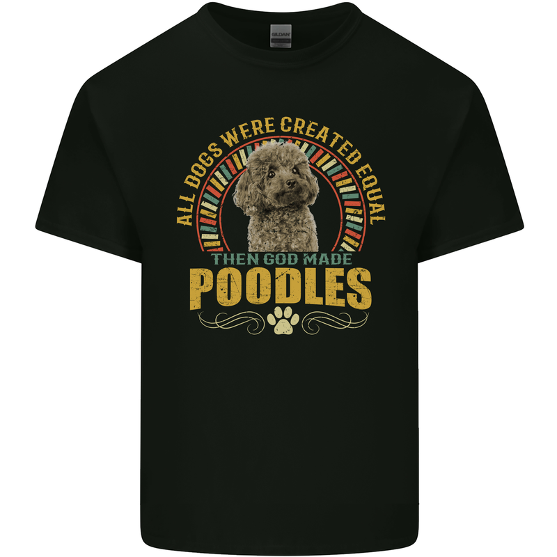 A Poodle Dog Kids T-Shirt Childrens Black