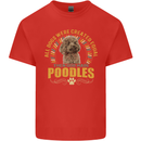 A Poodle Dog Kids T-Shirt Childrens Red