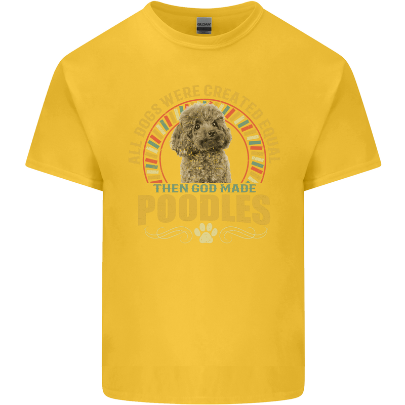 A Poodle Dog Kids T-Shirt Childrens Yellow
