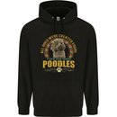 A Poodle Dog Mens 80% Cotton Hoodie Black