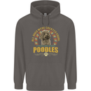 A Poodle Dog Mens 80% Cotton Hoodie Charcoal
