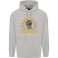 A Poodle Dog Mens 80% Cotton Hoodie Sports Grey