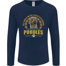 A Poodle Dog Mens Long Sleeve T-Shirt Navy Blue