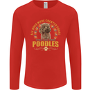 A Poodle Dog Mens Long Sleeve T-Shirt Red