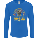 A Poodle Dog Mens Long Sleeve T-Shirt Royal Blue