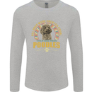 A Poodle Dog Mens Long Sleeve T-Shirt Sports Grey