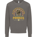 A Poodle Dog Mens Sweatshirt Jumper Charcoal